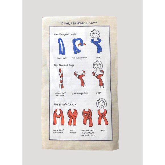 Christmas Cat Scarf 14" X 59" Festive Red Multicolor Polyester Rectangular - Picture 9 of 10